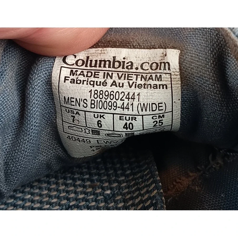 Columbia PFG Men's Wide Boat Shoes Water Shoes‎ Size 7 Blue Mesh Sneakers